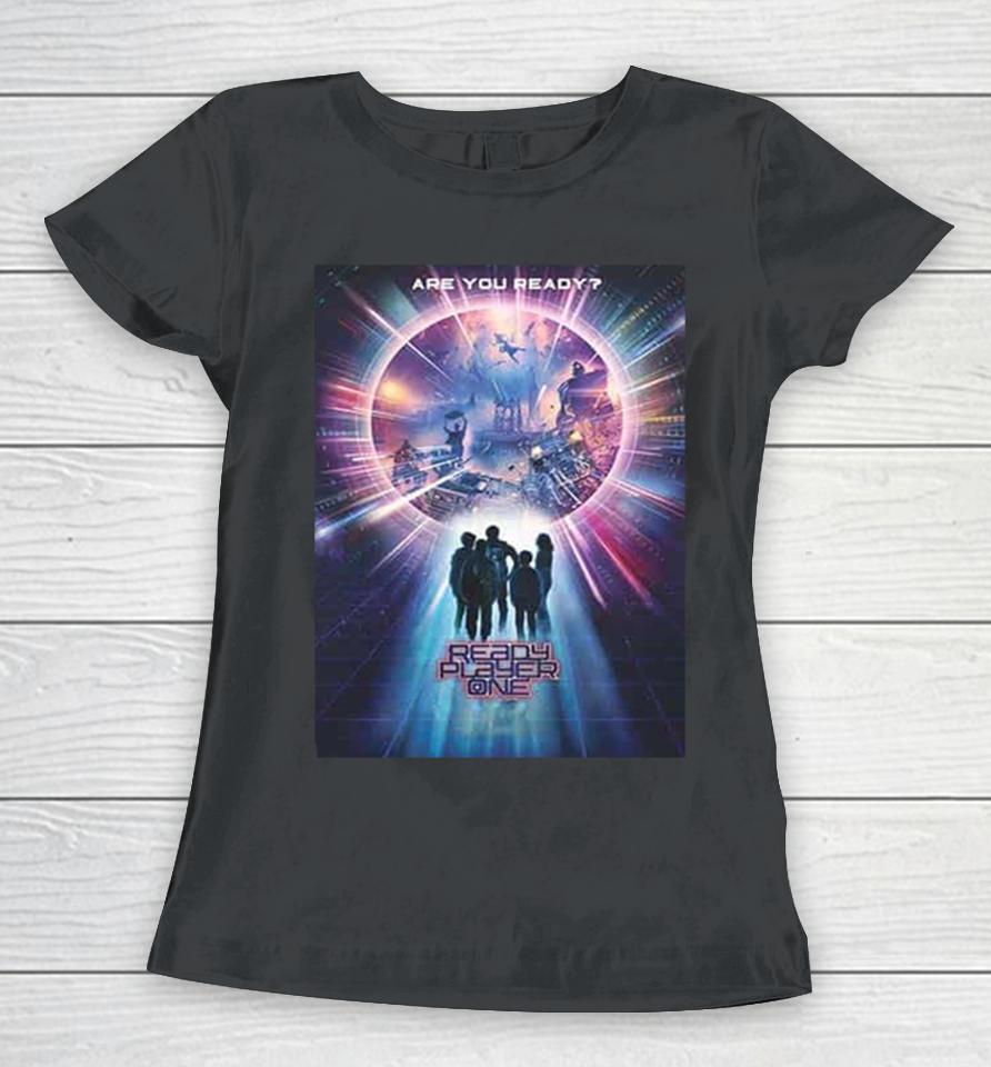 Stunning Poster For Ready Player One Only In Theaters On March 2024 Shrtshirts Women T-Shirt