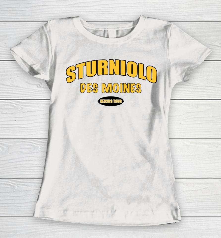 Sturnioloclothing Let's Trip Des Moines Women T-Shirt