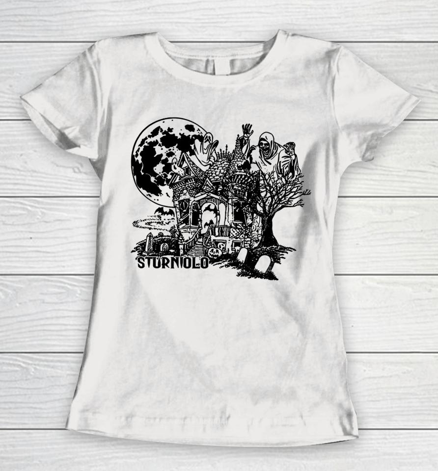 Sturnioloclothing Let's Trip Haunted House Women T-Shirt
