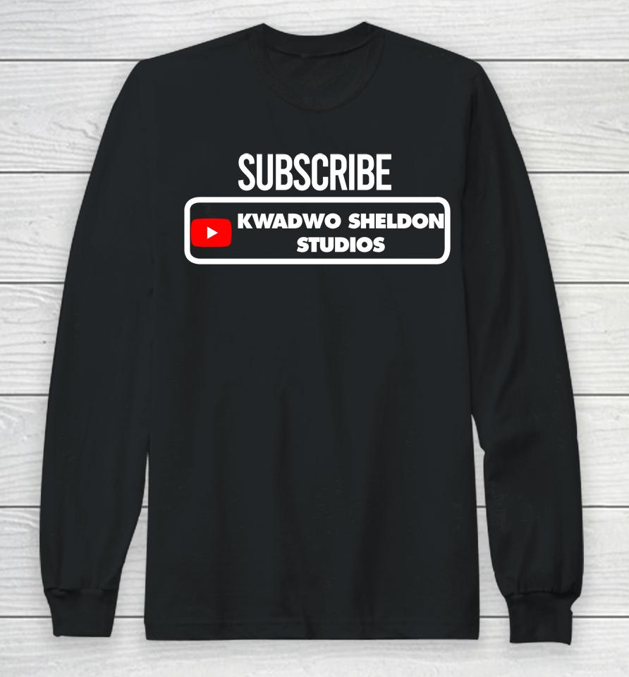 Subcribe Kwadwo Sheldon Studios Long Sleeve T-Shirt