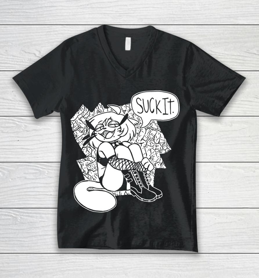 Suck It Unisex V-Neck T-Shirt