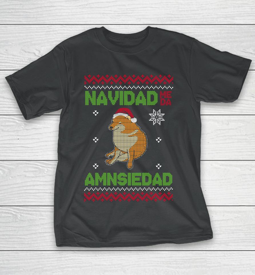 Sudadera Estilo Ugly Cheems Navidad T-Shirt