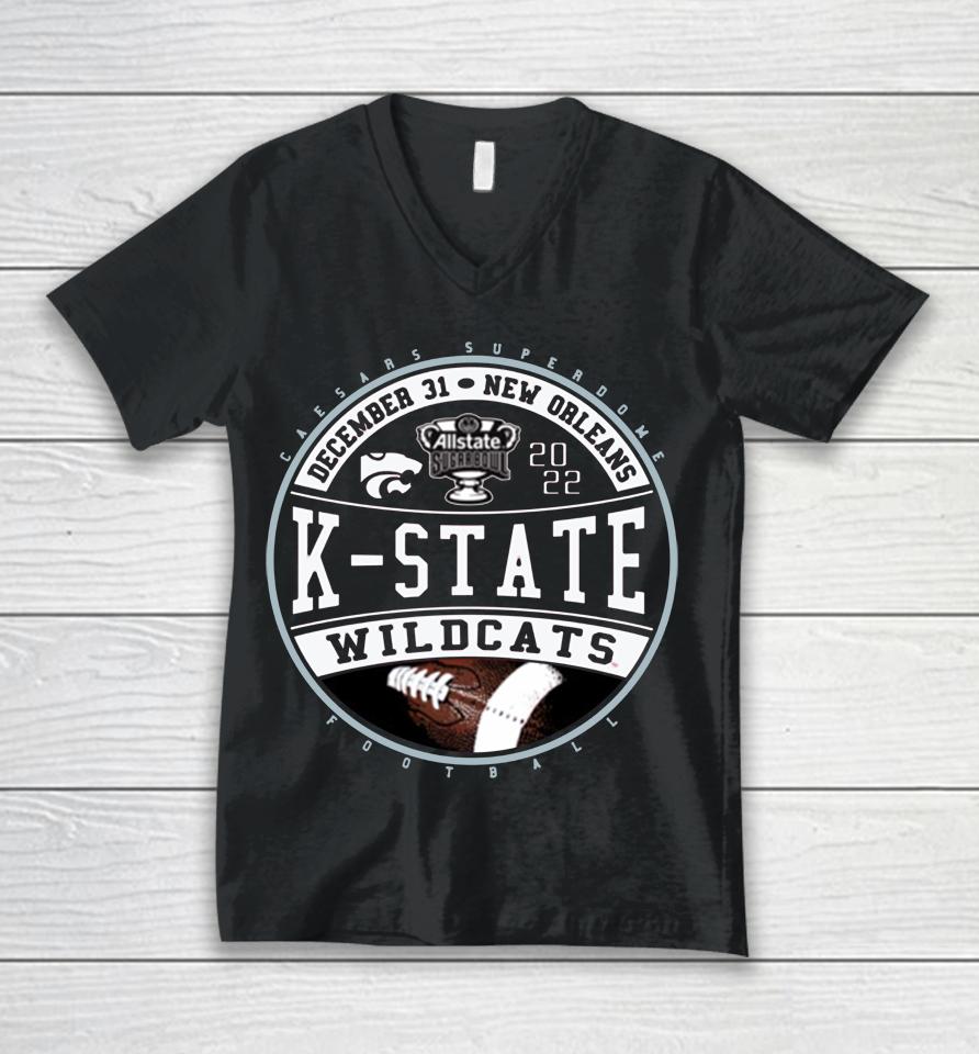 Sugar Bowl 22-23 K State Unisex V-Neck T-Shirt