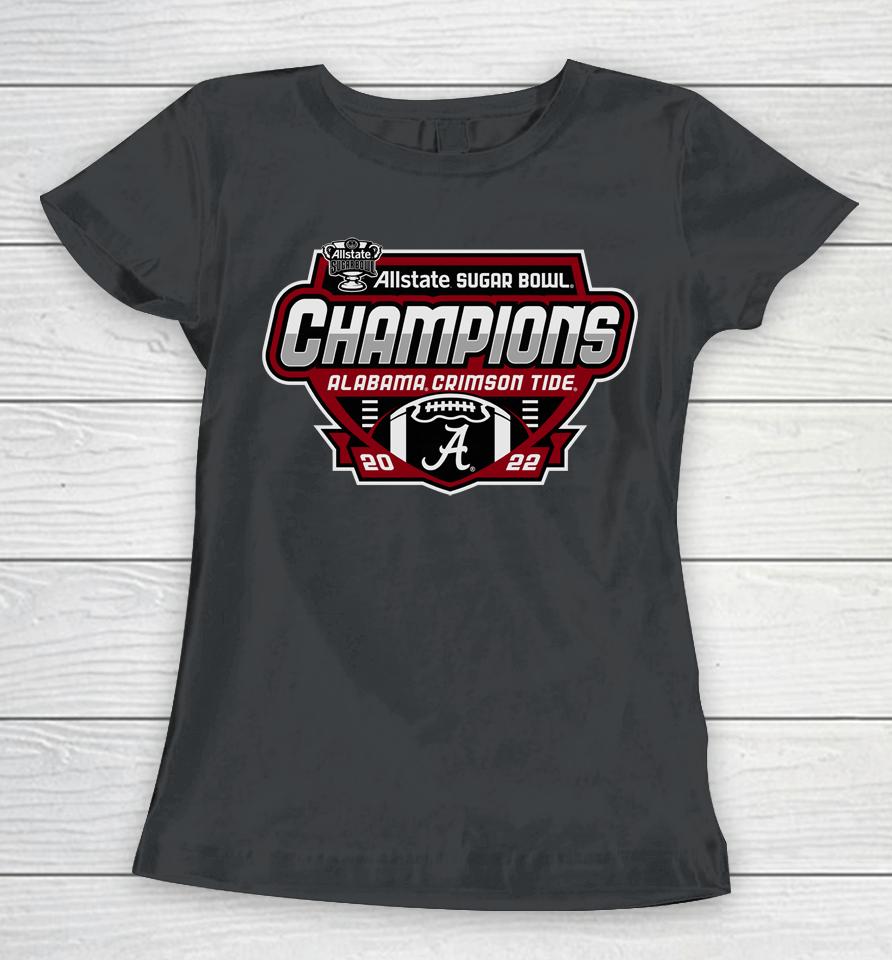 Sugar Bowl Alabama Champs Shield Women T-Shirt