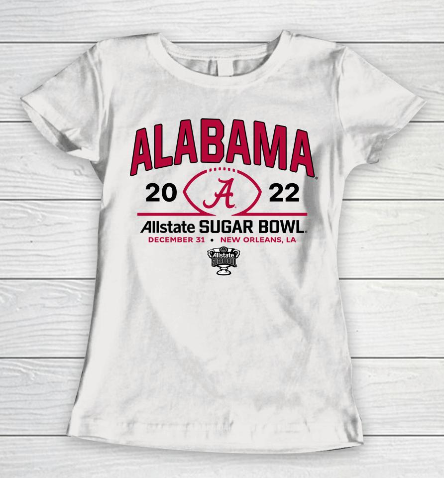 Sugar Bowl Alabama Team Logo  Allstate Sugar Bowl Merch Women T-Shirt