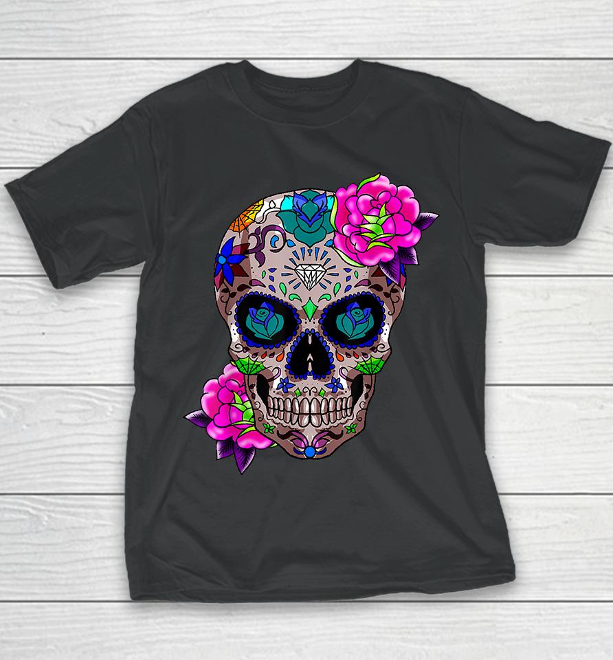 Sugar Skull Day Of The Dead Youth T-Shirt