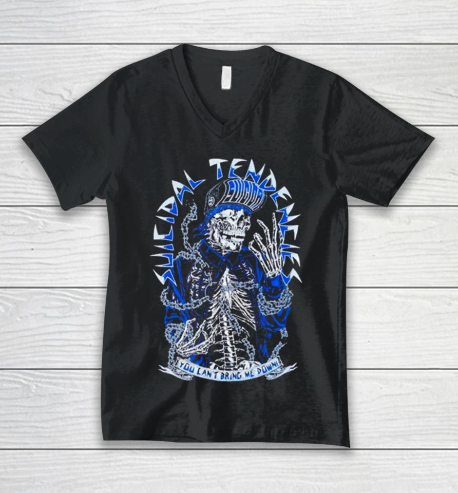 Suicidal Tendencies Tkms You Can’t Bring Me Down Unisex V-Neck T-Shirt