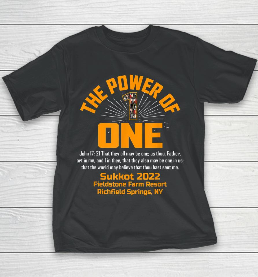 Sukkot 2022 The Power Of One Youth T-Shirt