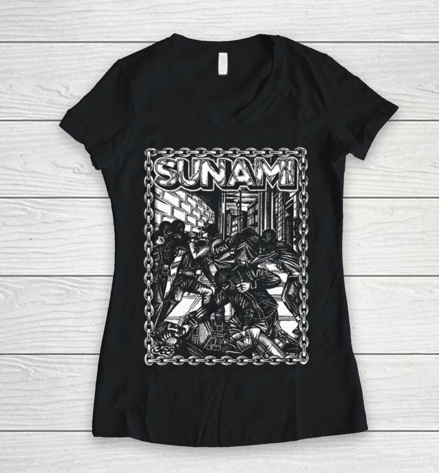 Sunami Marina Women V-Neck T-Shirt