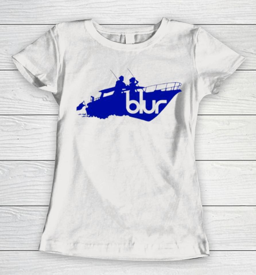 Sunday Sunday Boat Blur Women T-Shirt