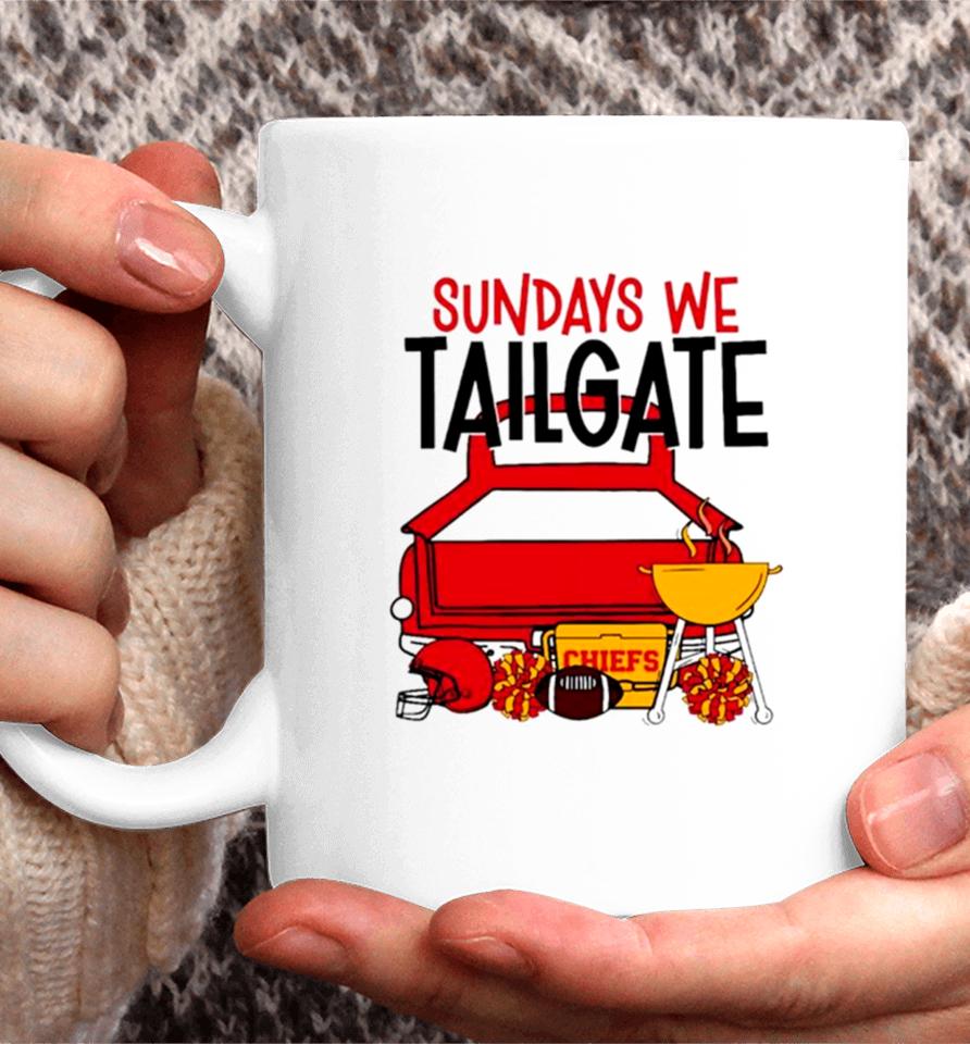 Sundays We Tailgate Chiefs Coffee Mug