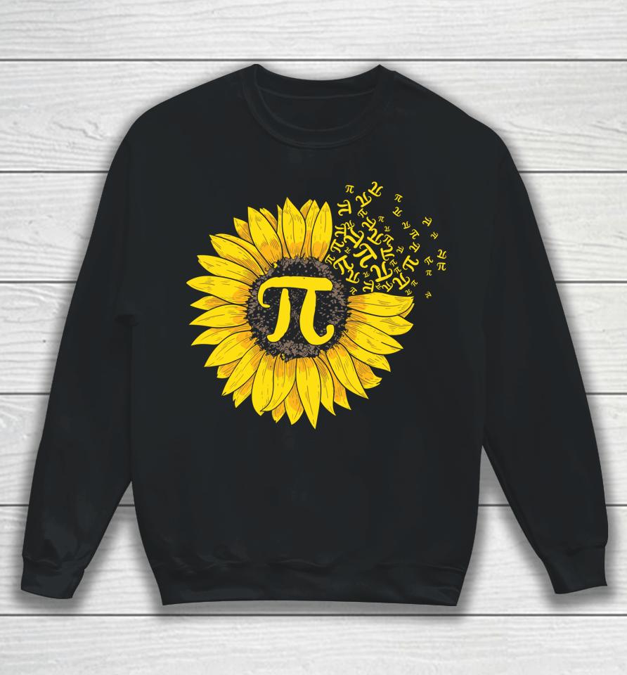 Sunflower 3 14 Pi Number Symbol Pi Day Sweatshirt