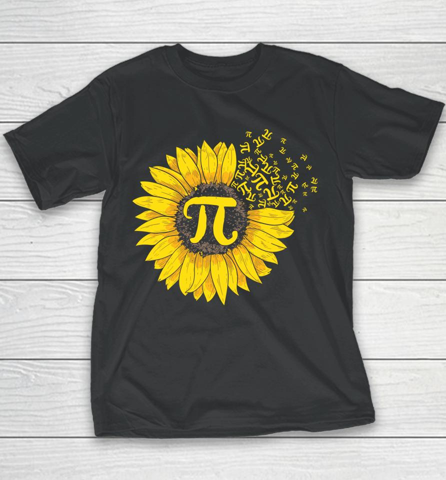 Sunflower 3 14 Pi Number Symbol Pi Day Youth T-Shirt