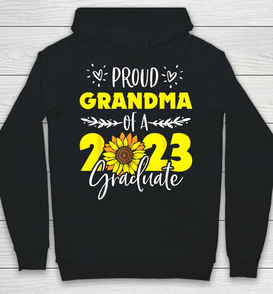 Sunflower Proud Grandma Of Graduate 2023 Graduation Family Hoodie