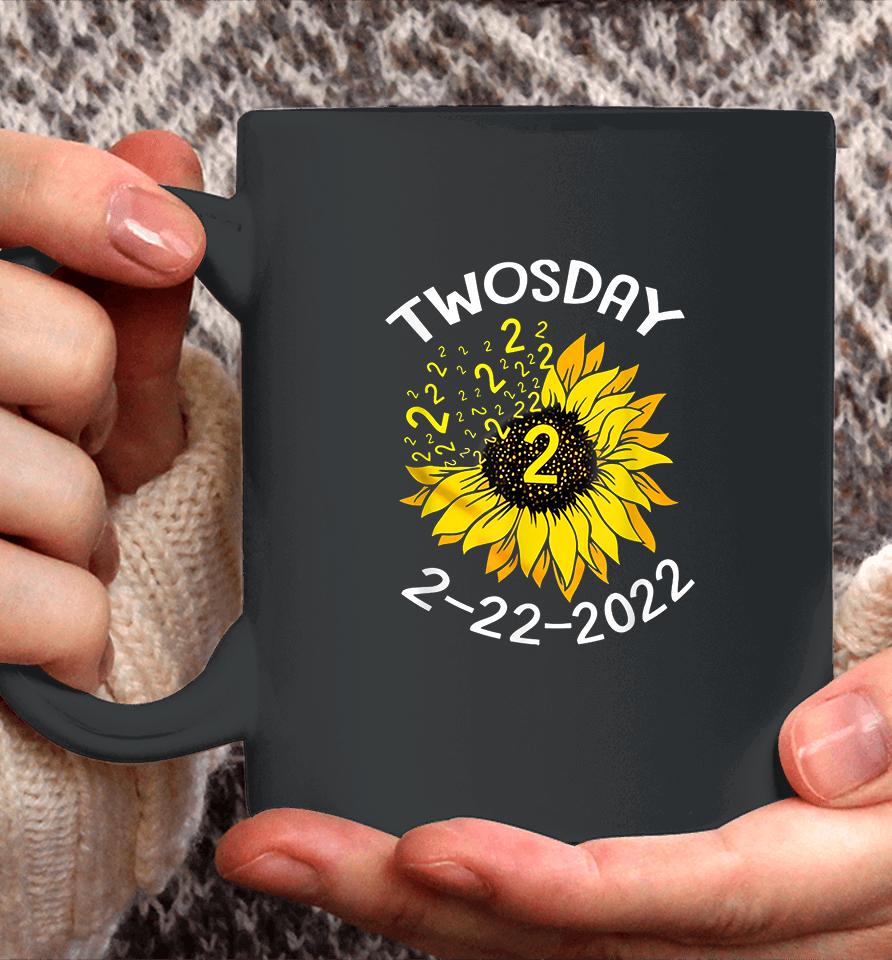 Sunflower Tuesday February 22Nd 2022 Funny Math Teacher Coffee Mug