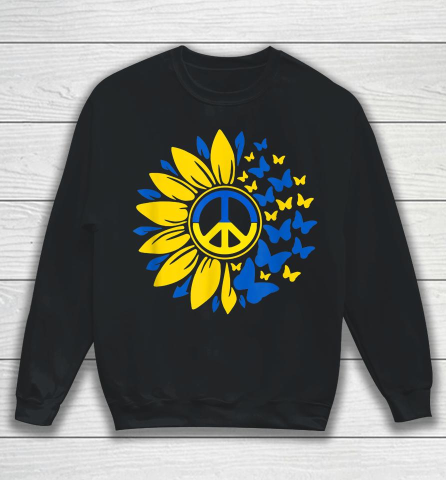 Sunflower Ukraine Flag Vintage Sweatshirt