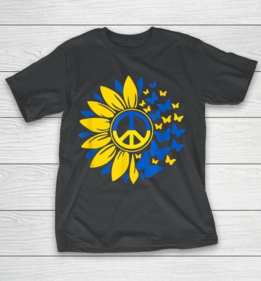 Sunflower Ukraine Flag Vintage T-Shirt