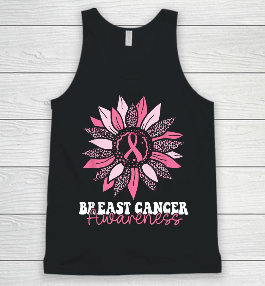 Sunflower Wear Pink Breast Cancer Awareness Women Warrior Unisex Tank Top