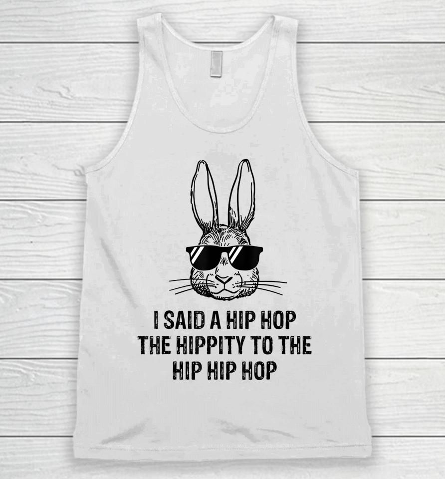 Sunglass Bunny Hip Hop Hippity Cool Bunny Face Easter Gifts Unisex Tank Top