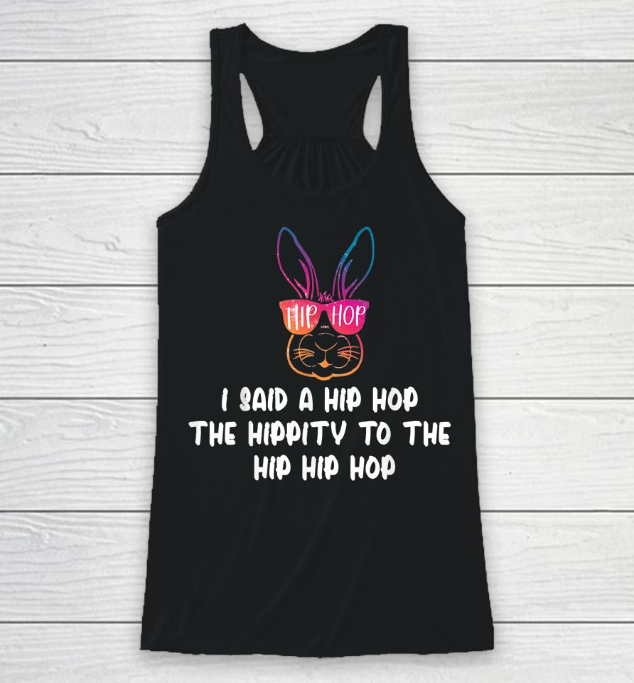 Sunglass Bunny Hip Hop Hippity Easter Gift Racerback Tank