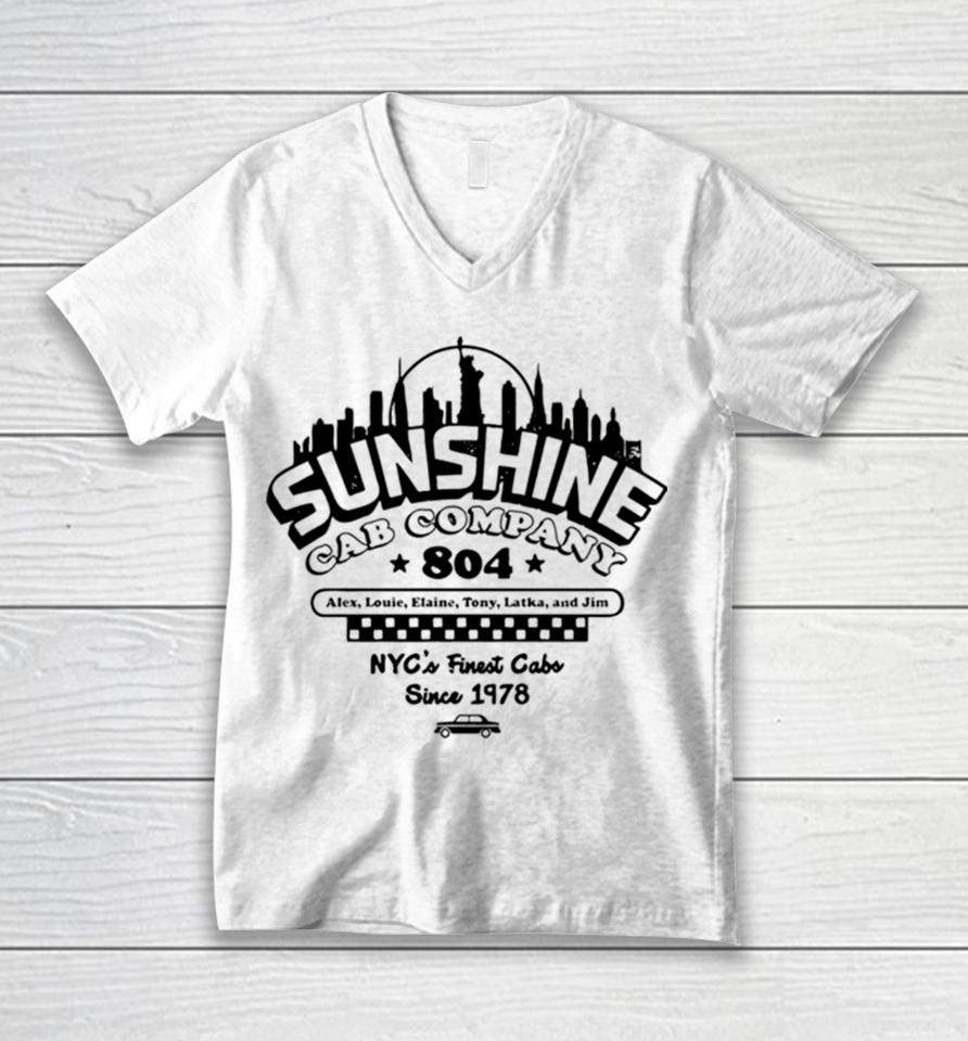 Sunshine Cab Company New York City Unisex V-Neck T-Shirt