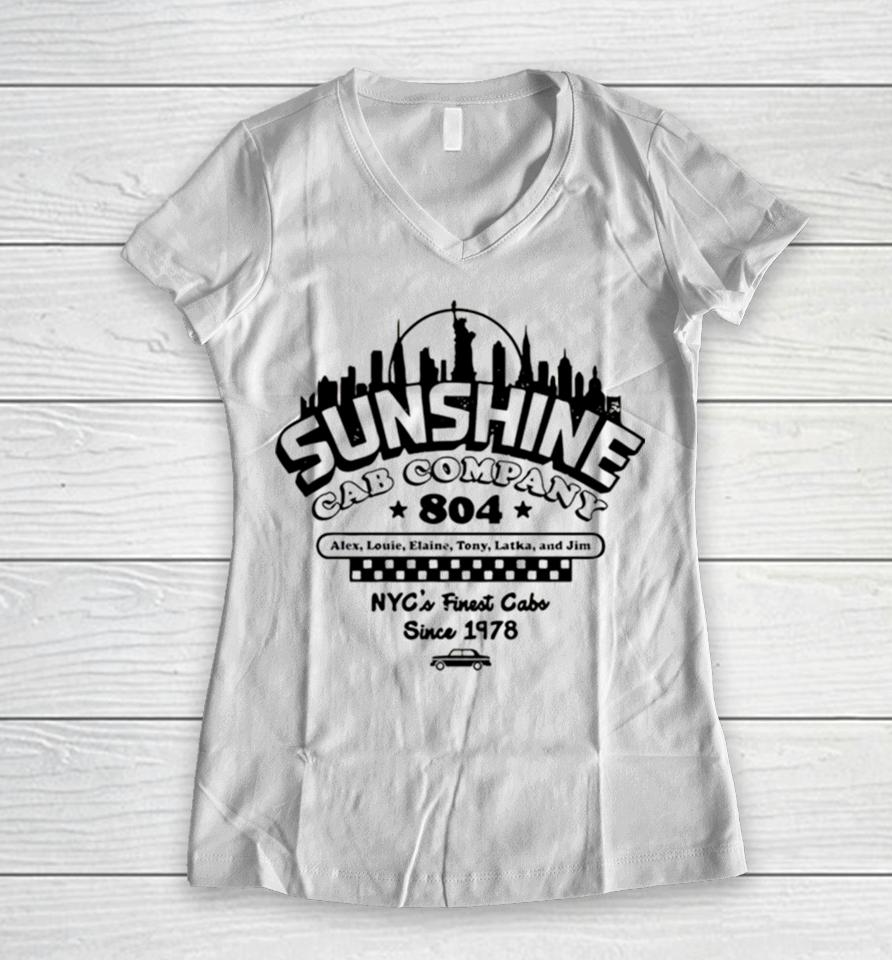 Sunshine Cab Company New York City Women V-Neck T-Shirt