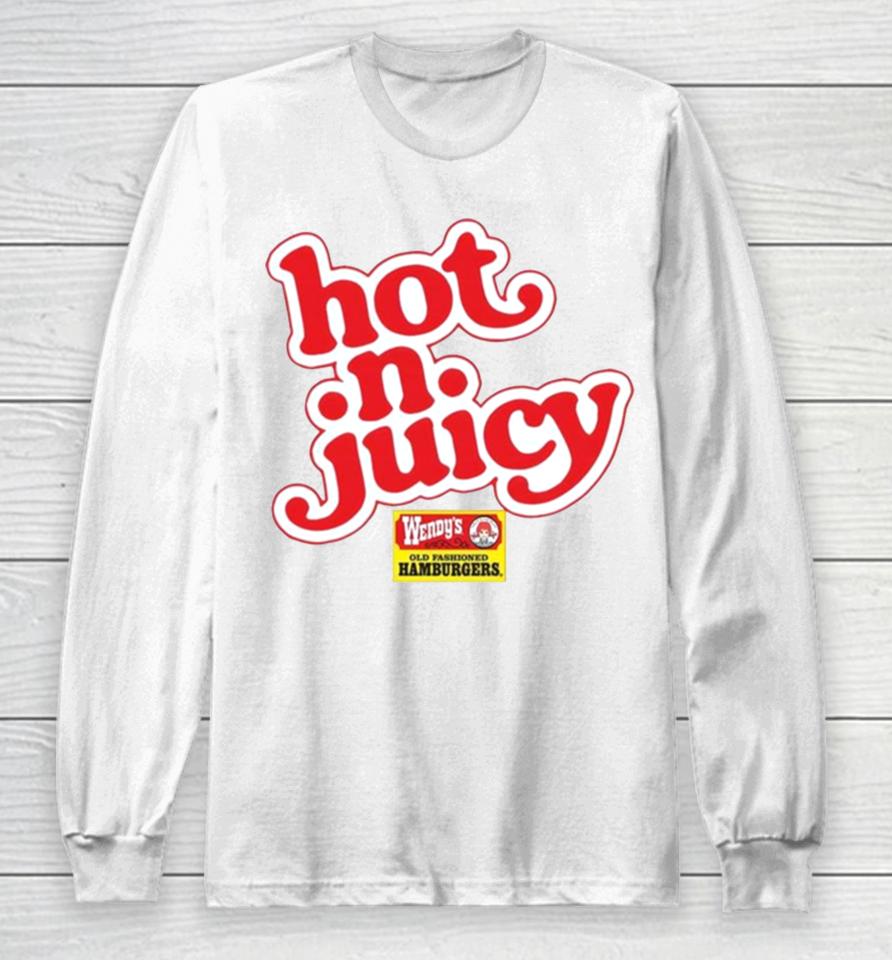 Super 70S Sports Wendy’s Hot N Juicy Long Sleeve T-Shirt