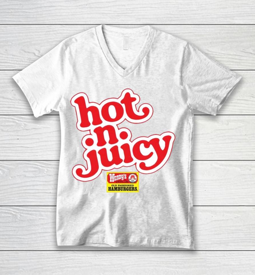 Super 70S Sports Wendy’s Hot N Juicy Unisex V-Neck T-Shirt