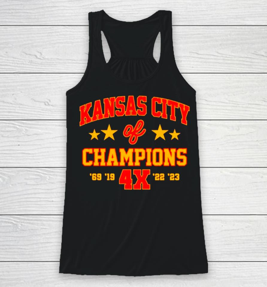 Super Bowl Champions 4X Kansas City Chiefs Racerback Tank