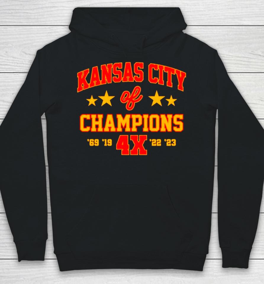 Super Bowl Champions 4X Kansas City Chiefs Hoodie