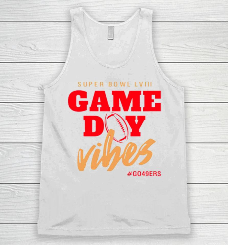 Super Bowl Game Day Vibes Go San Francisco 49Ers Football Unisex Tank Top