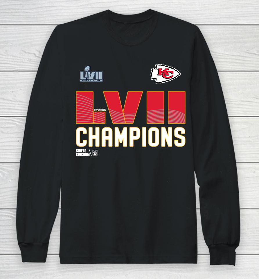 Super Bowl Lvii Champions Kc Chiefs Long Sleeve T-Shirt