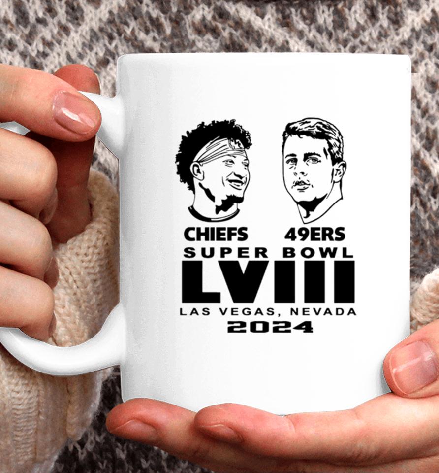 Super Bowl Lviii Patrick Mahomes Chiefs Vs Brock Purdy 49Ers Coffee Mug