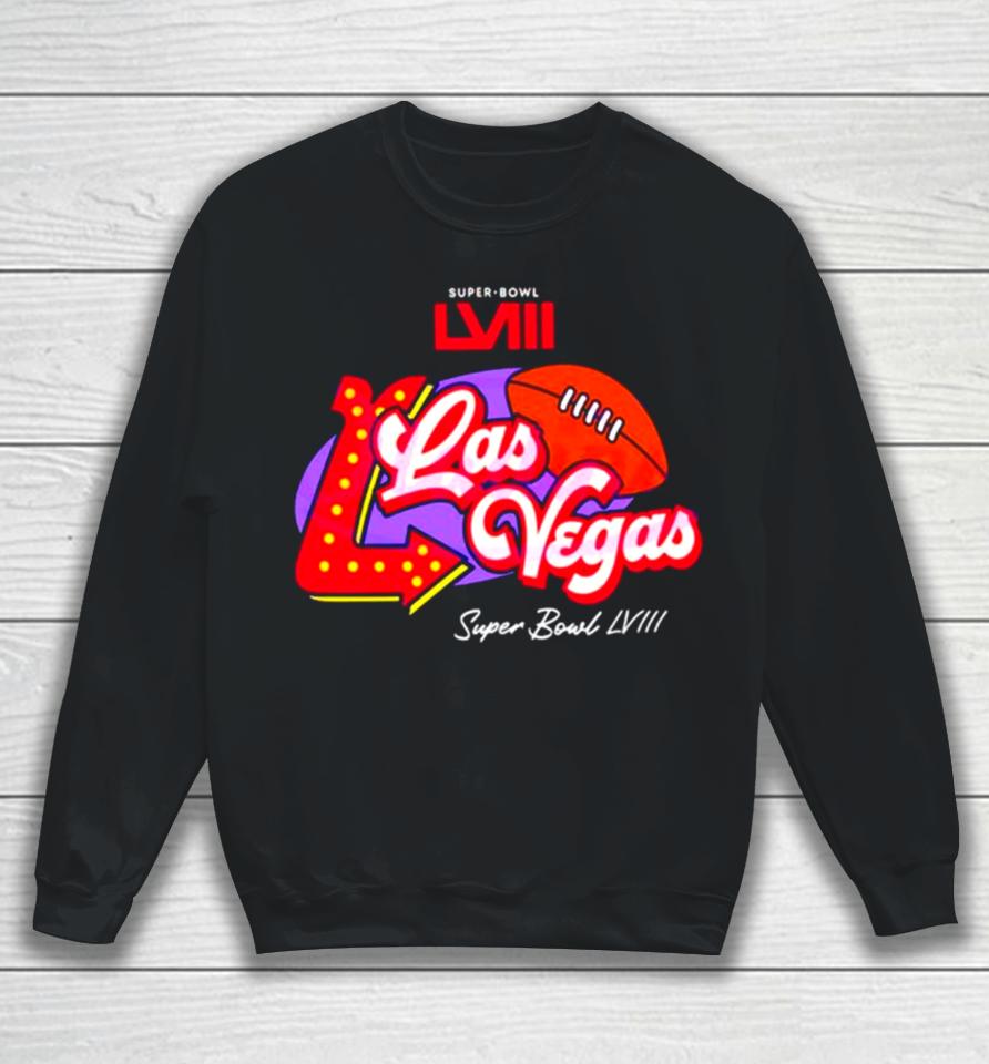 Super Bowl Lviii Purple Las Vegas Sweatshirt