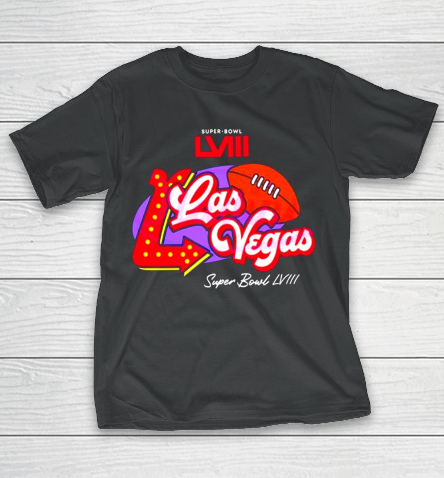 Super Bowl Lviii Purple Las Vegas T-Shirt