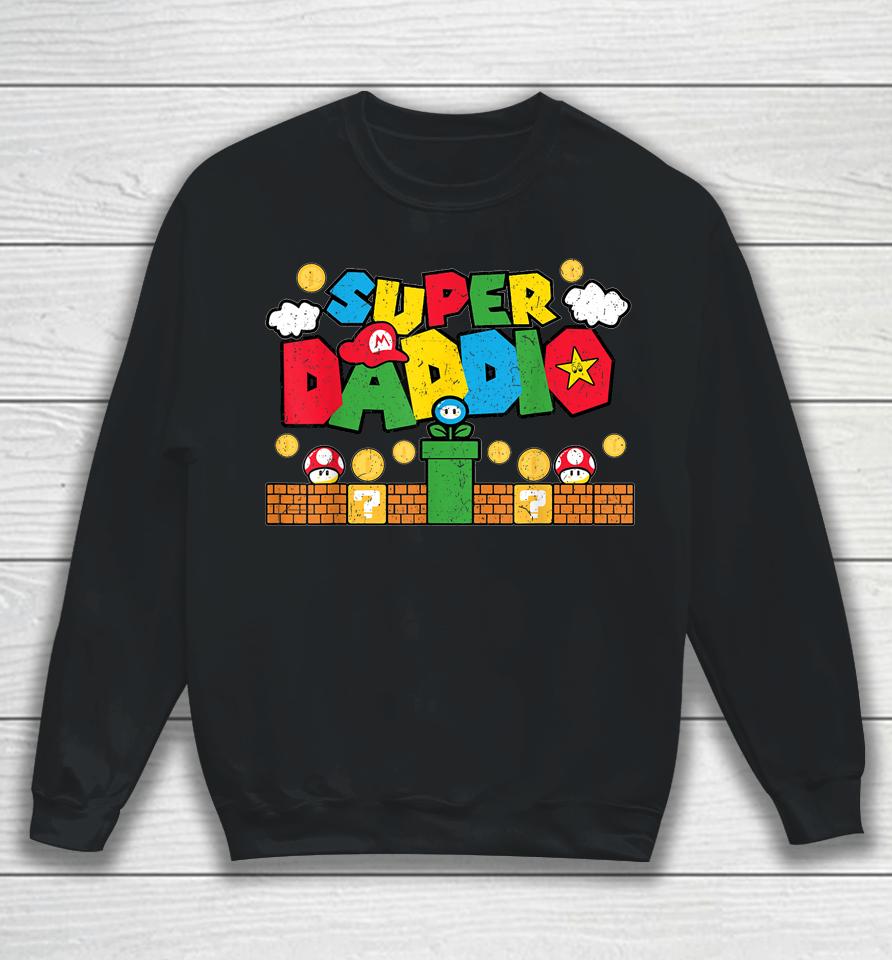 Super Dad Father's Day Gamer Daddy Super Daddio Sweatshirt