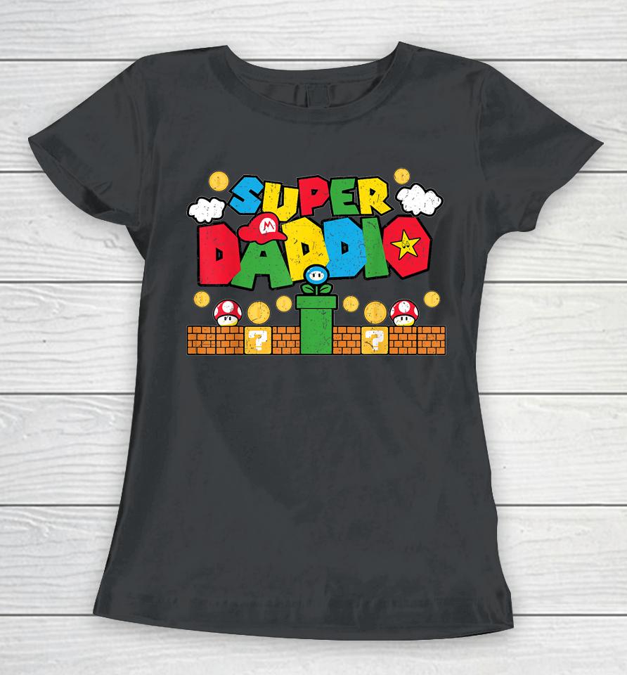 Super Dad Father's Day Gamer Daddy Super Daddio Women T-Shirt