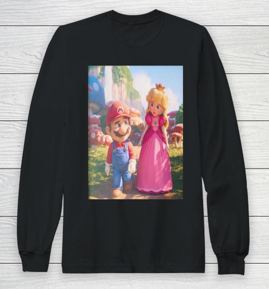 Super Mario Bros Movie Is In The Works In Theaters On April 3 2026 Long Sleeve T-Shirt