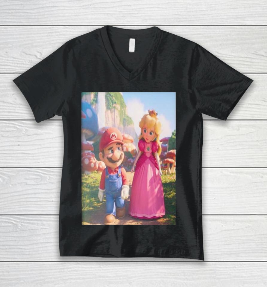 Super Mario Bros Movie Is In The Works In Theaters On April 3 2026 Unisex V-Neck T-Shirt