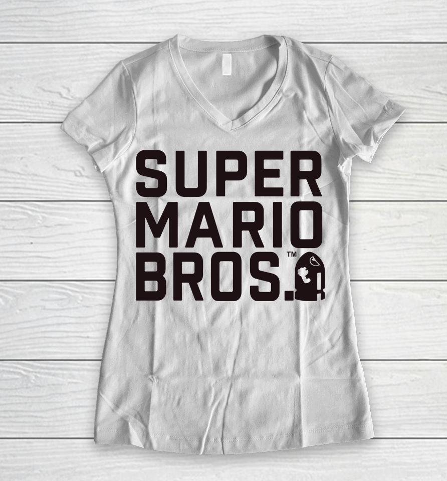 Super Mario Bullet Bill Women V-Neck T-Shirt