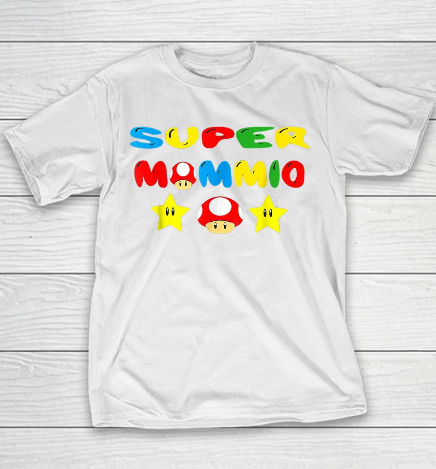 Super Mommio Funny Mom Mommy Mother Video Game Lovers Youth T-Shirt