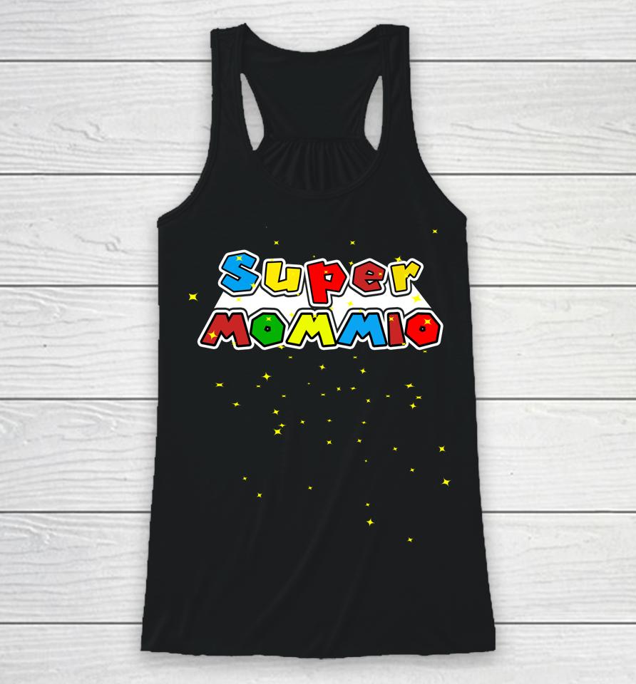 Super Mommio Funny Mom Mothers Day Racerback Tank