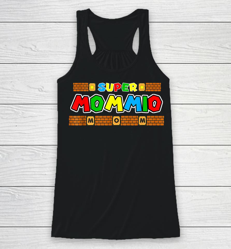 Super Mommio Funny Mom Mothers Day Racerback Tank