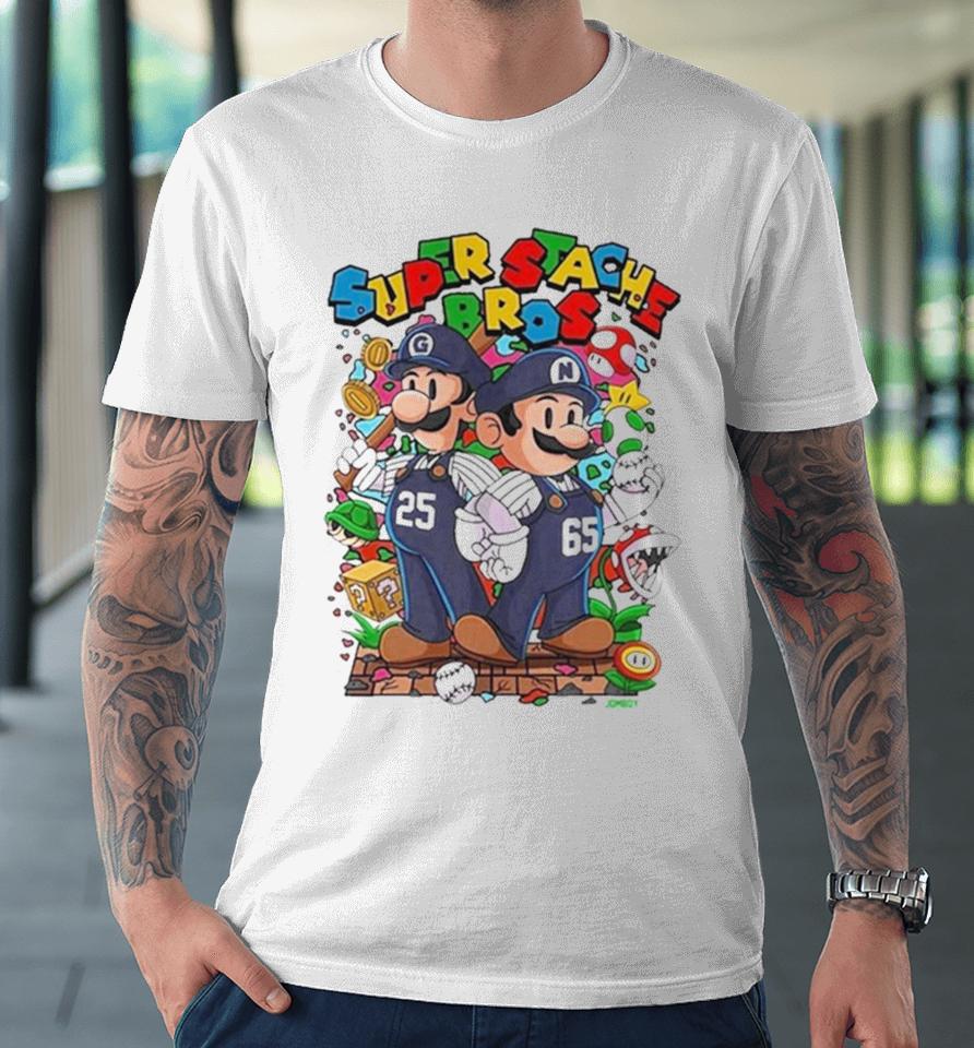 Super Stache Bros Super Mario 2024 Premium T-Shirt
