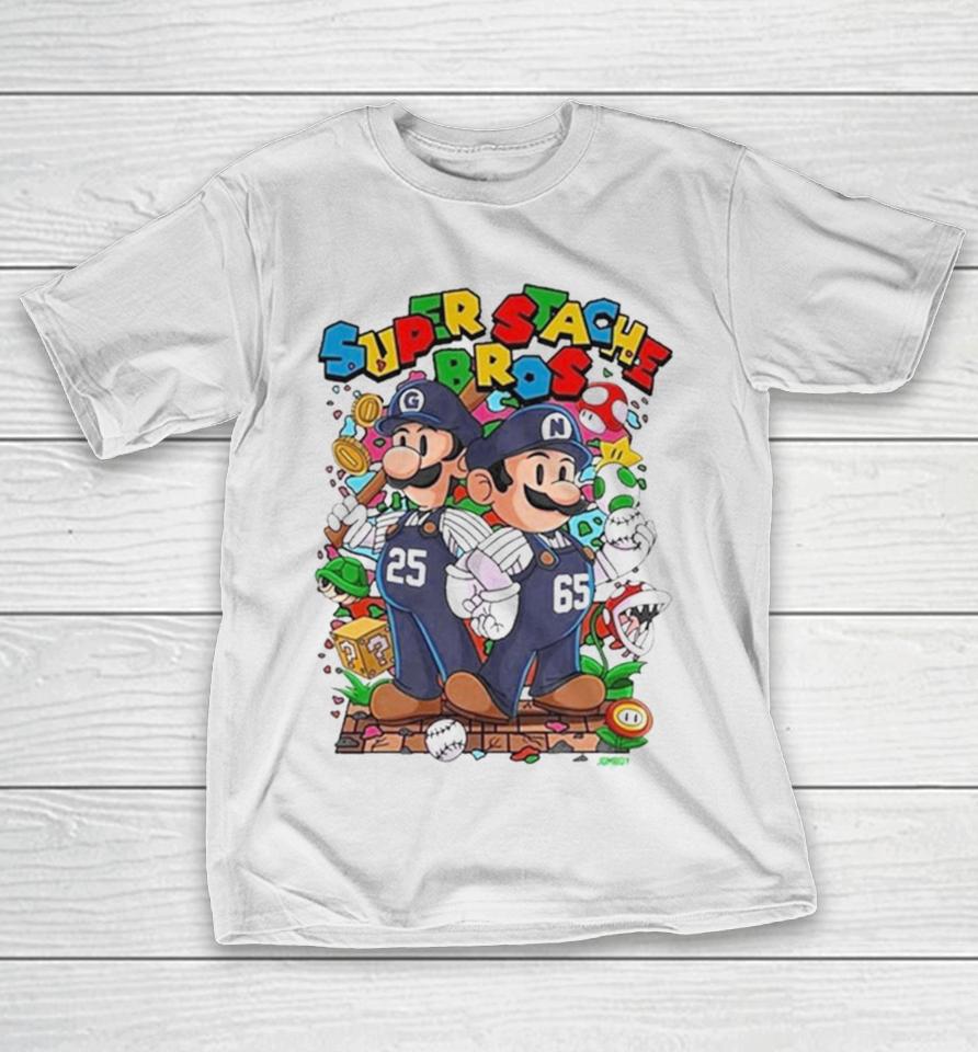 Super Stache Bros Super Mario 2024 T-Shirt
