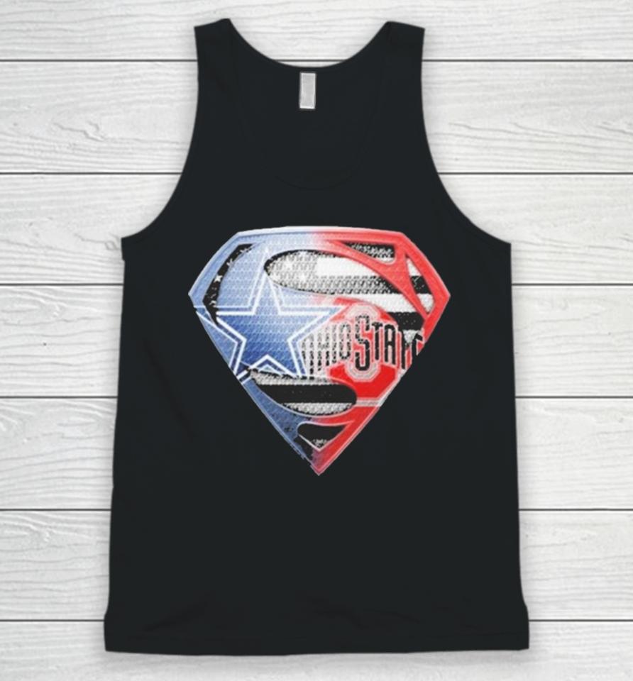 Superman Sports Dallas Cowboys And Ohio State Buckeyes Logo Unisex Tank Top