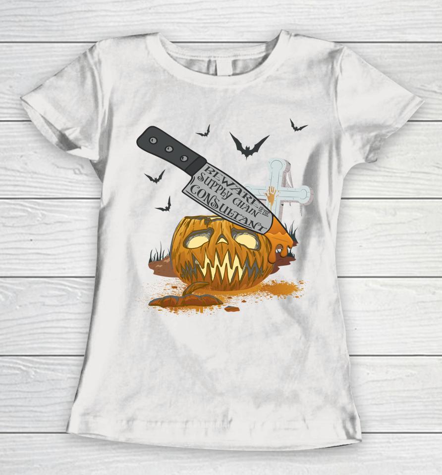 Supply Chain Consultant Funny Halloween Party Women T-Shirt