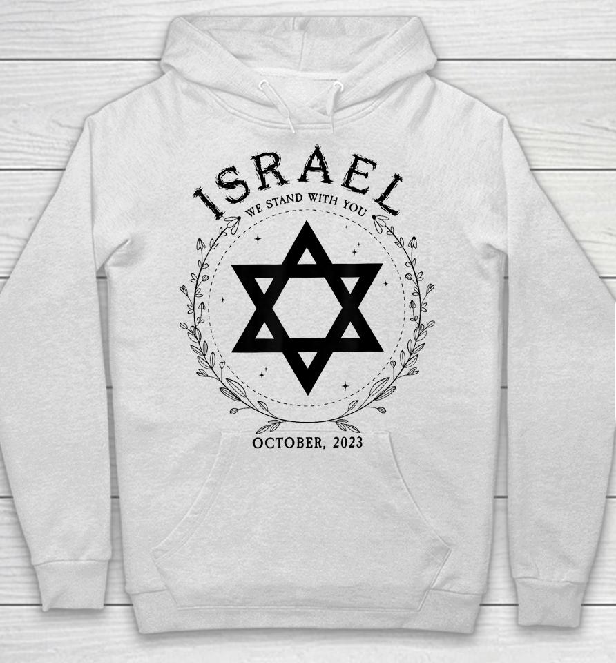 Support For Israel I Stand With Israel Jewish Non-Distressed Hoodie