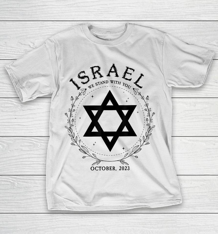 Support For Israel I Stand With Israel Jewish Non-Distressed T-Shirt