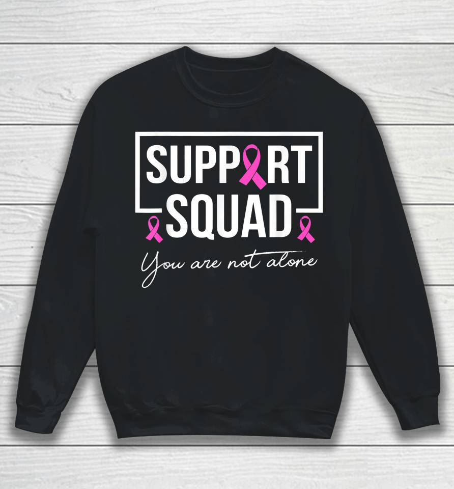 Support Squad Pink Warrior Breast Cancer Awareness Sweatshirt